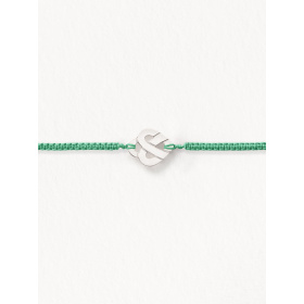 Bracelets composés (cordon) Poiray Cœur Entrelacé Or Blanc