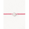 Bracelets composés (cordon) Poiray Cœur Entrelacé Or Blanc