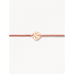 Bracelet Poiray Cœur Entrelacé Or Rose