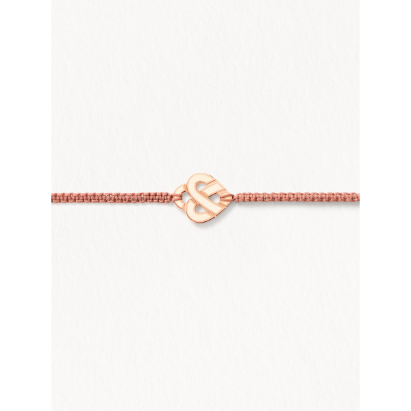 Bracelet Poiray Cœur Entrelacé Or Rose