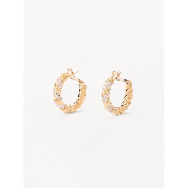 Boucles d'oreilles Poiray Dune de Poiray Or Jaune Diamants