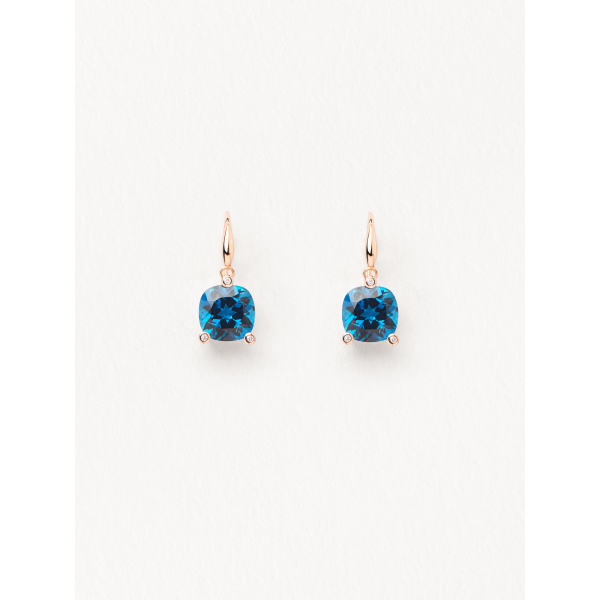 Boucles d'oreilles Poiray Filles Antik Or Rose