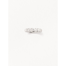 Bague Poiray Or Blanc Diamants Moyen modèle