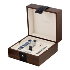 Montre Longines Heritage Classic Bracelet Cuir Bleu