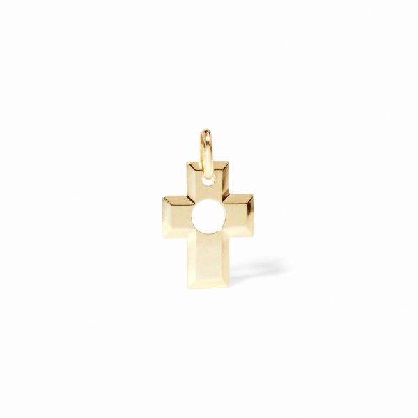 Pendentif Croix Percée de Dinh Van or jaune