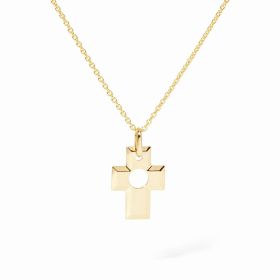 Pendentif Croix Percée de Dinh Van or jaune