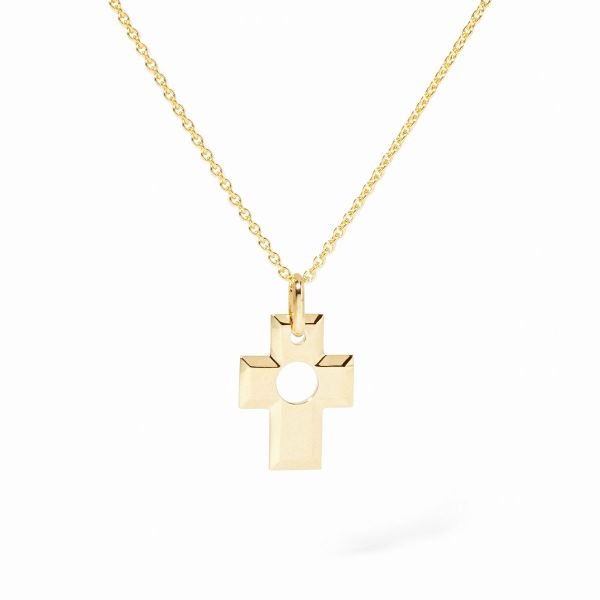 Pendentif Croix Percée de Dinh Van or jaune