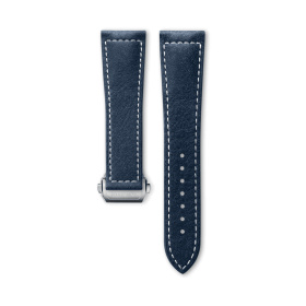 Bracelet Longines Cuir Bleu Semi Mat 21 mm