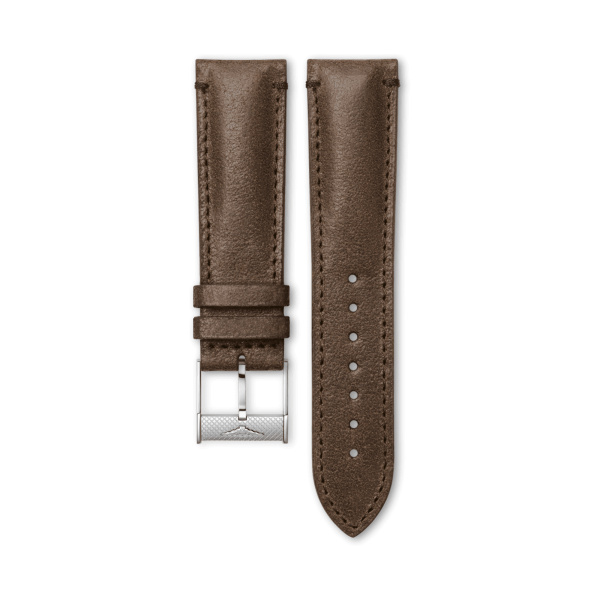 Bracelet Longines Cuir Brun Semi Mat 22 mm