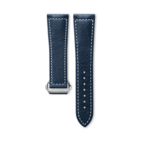 Bracelet Longines Cuir Bleu Semi Mat 22 mm
