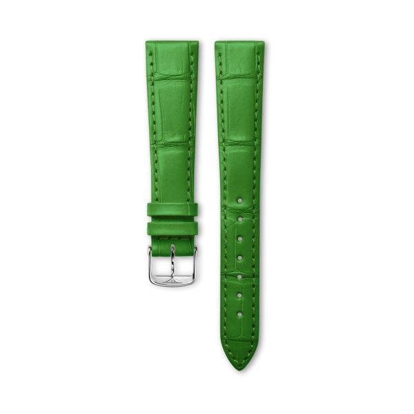 Bracelet Longines Alligator Vert Mat 17 mm