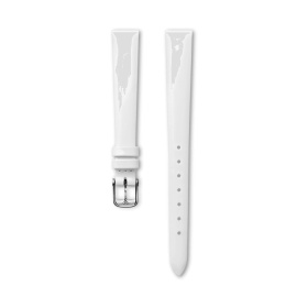 Bracelet Longines Cuir De Veau Blanc Brillant 11 mm