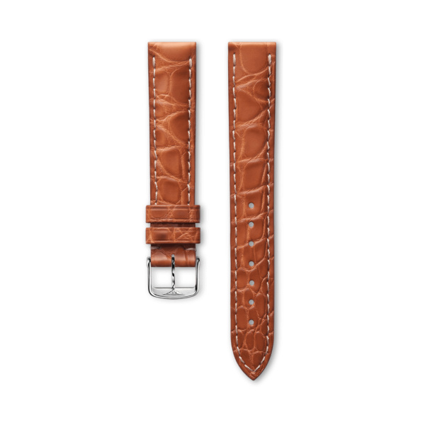 Bracelet Longines Alligator Miel Mat 15 mm