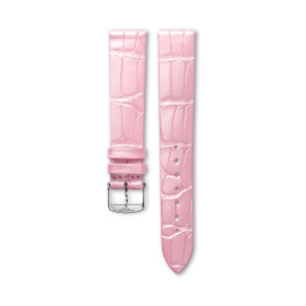Bracelet Longines Alligator Rose Semi-Mat 16 mm