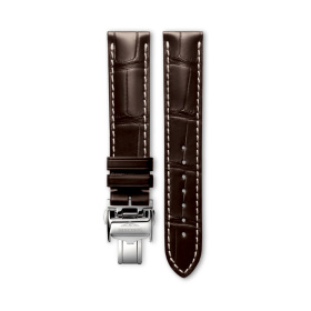 Bracelet Longines Alligator Marron Mat 17 mm