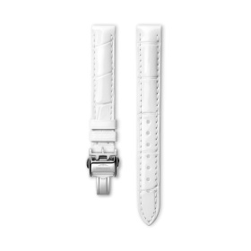 Bracelet Longines Alligator Blanc Semi-Mat 13 mm