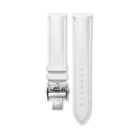 Bracelet Longines Cuir Blanc Mat 19 mm