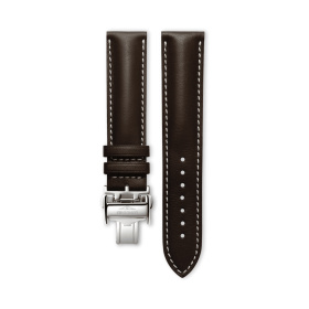 Bracelet Longines Cuir Brun Mat 19 mm