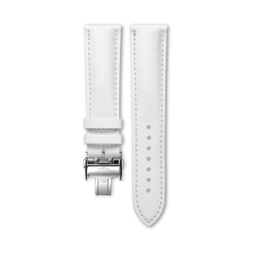 Bracelet Longines Cuir Blanc Mat 21 mm