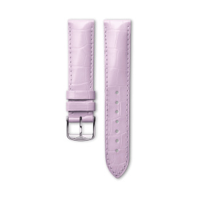 Bracelet Longines Alligator Lilas Brillant 19 mm
