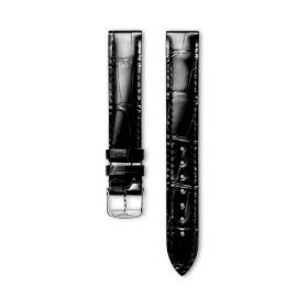 Bracelet Longines Alligator Noir Brillant 14 mm