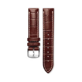 Bracelet Longines Alligator Marron Mat 19 mm