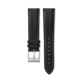 Bracelet Longines Cuir Noir Semi Mat 19 mm