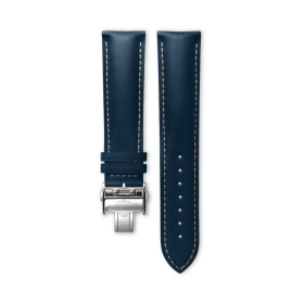 Bracelet Longines Cuir Bleu Semi Mat 21 mm