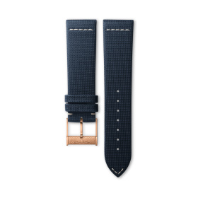 Bracelet Longines Cuir Bleu Mat 22 mm