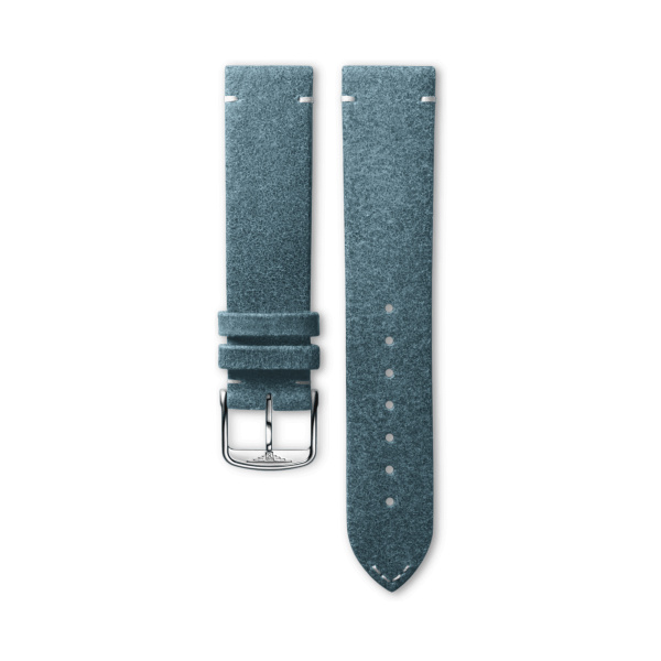 Bracelet Longines Cuir Bleu Mat 19 mm