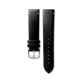 Bracelet Longines Cuir Noir Semi Mat 19 mm