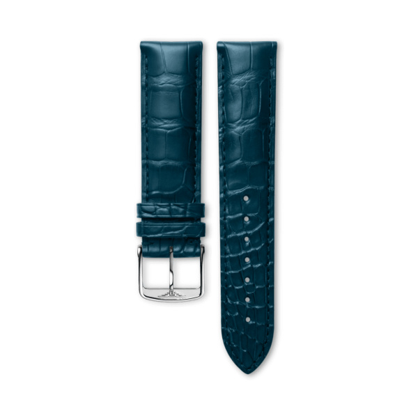 Bracelet Longines Alligator Bleu Mat 21 mm