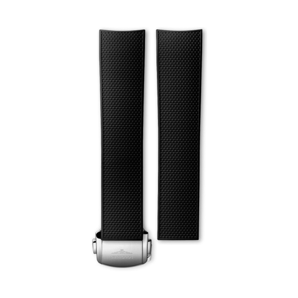 Bracelet Longines Caoutchouc Noir 21 mm