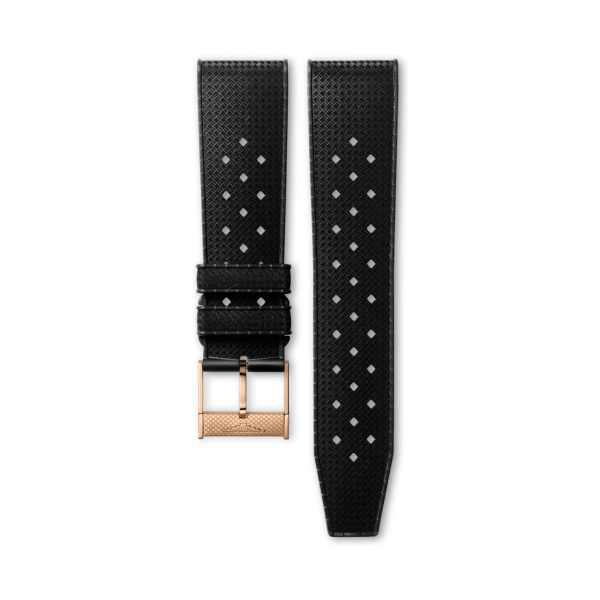 Bracelet Longines Caoutchouc Noir 22 mm