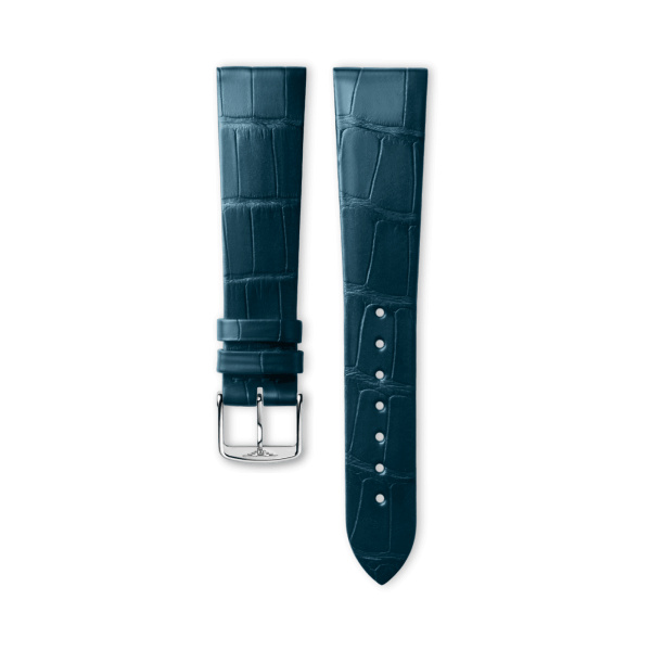Bracelet Longines Alligator Bleu Mat 20 mm