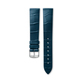 Bracelet Longines Alligator Bleu Mat 16 mm