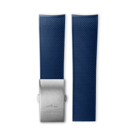 Bracelet Longines Caoutchouc Bleu 22 mm
