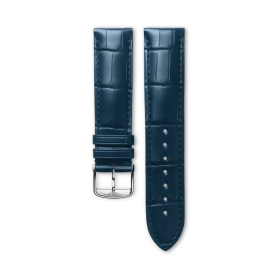 Bracelet Longines Alligator Bleu Mat 20 mm