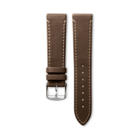 Bracelet Longines Cuir Brun Semi Mat 20 mm