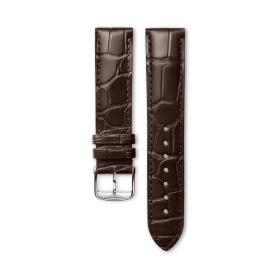 Bracelet Longines Alligator Marron Mat 19 mm