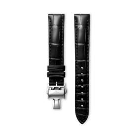 Bracelet Longines Alligator Noir Mat 15 mm