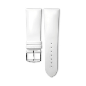 Bracelet Longines Cuir De Veau Blanc Brillant 26 mm