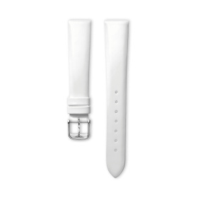 Bracelet Longines Cuir De Veau Blanc Brillant 15 mm