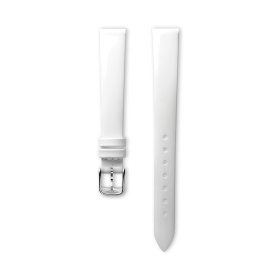 Bracelet Longines Cuir De Veau Blanc Brillant 12 mm