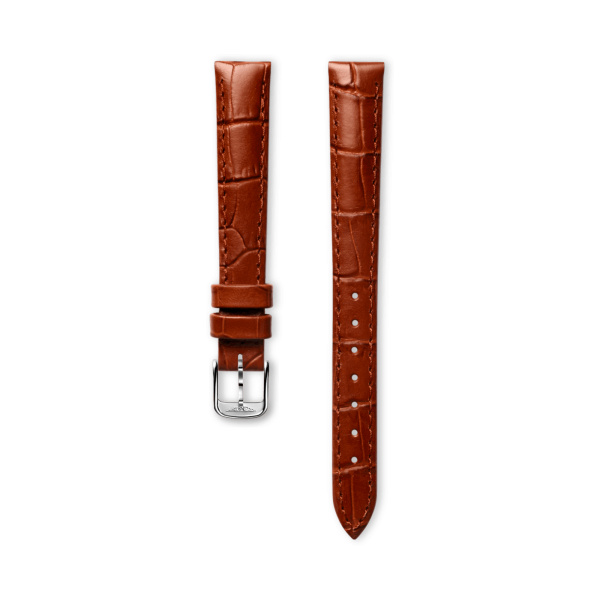 Bracelet Longines Cuir De Veau Doré Brillant 12 mm