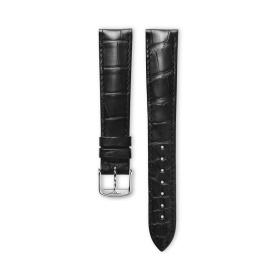 Bracelet Longines Alligator Noir Mat 17 mm