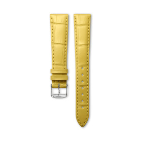 Bracelet Longines Alligator Jaune Mat 17 mm
