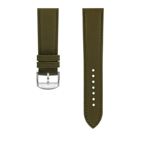 Bracelet Breitling cuir de veau vert militaire  22 MM