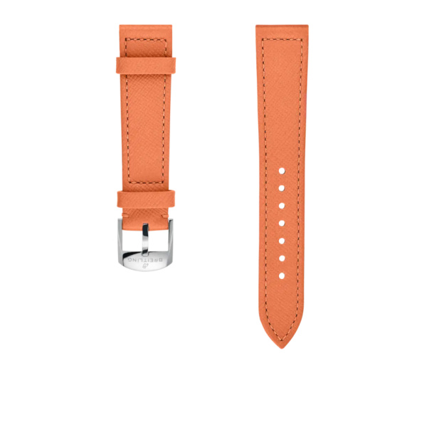 Bracelet Breitling cuir de veau mandarine 18 MM