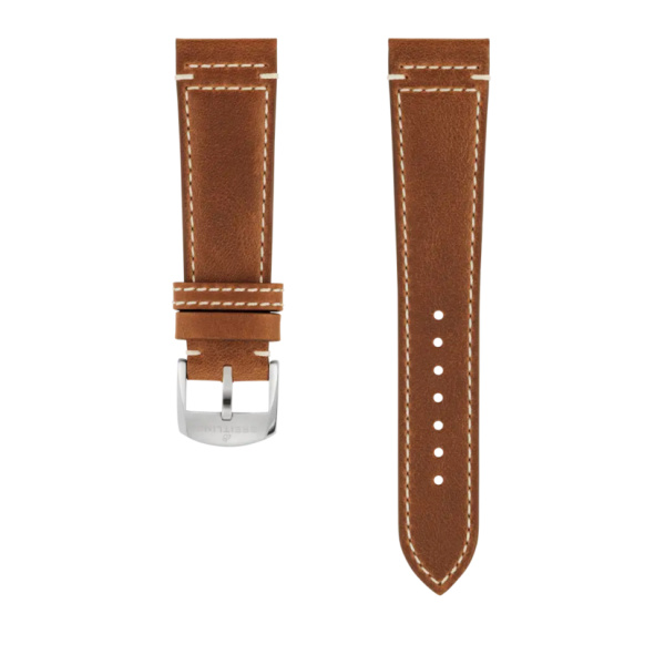 Bracelet Breitling cuir de veau Drakkar marron 22 MM